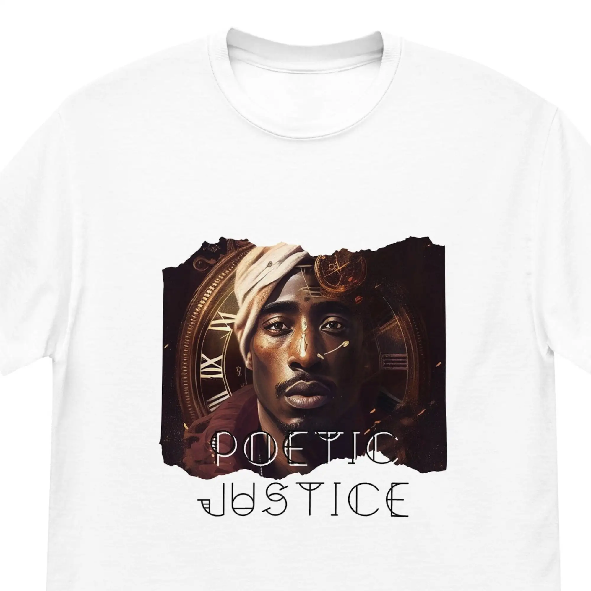 Poetic Justice Tupac T Shirt Legendary Rapper Classic Stylish Design 90S Rap Vintage Retro Unisex