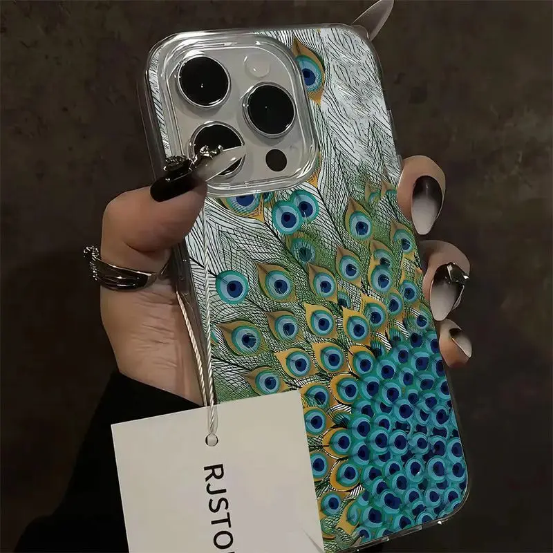

Peacock feathers Phone Case For Samsung A56 A36 A26 A16 A17 A07 A55 A15 A25 A35 A54 A34 A24 A33 A53 A06 A05S A03S A13 A23 A14