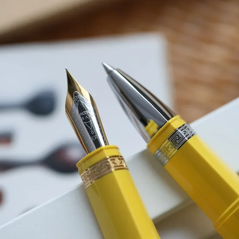MAJOHN Master V60 Triangle Orthographic Piston Pen Signature Bead Pen Anti Roll Plug in Imported Bead Core Writing Practice