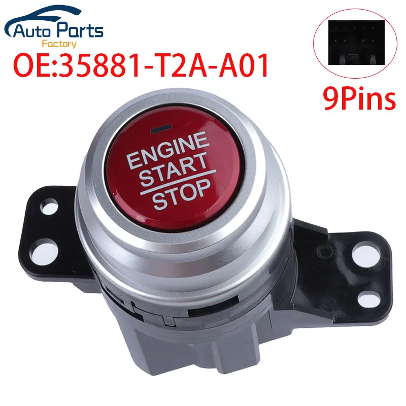 

New Engine Push Button Ignition Key Start Stop Switch For Honda Accord 2013-2015 35881-T2A-A01 35881T2AA01