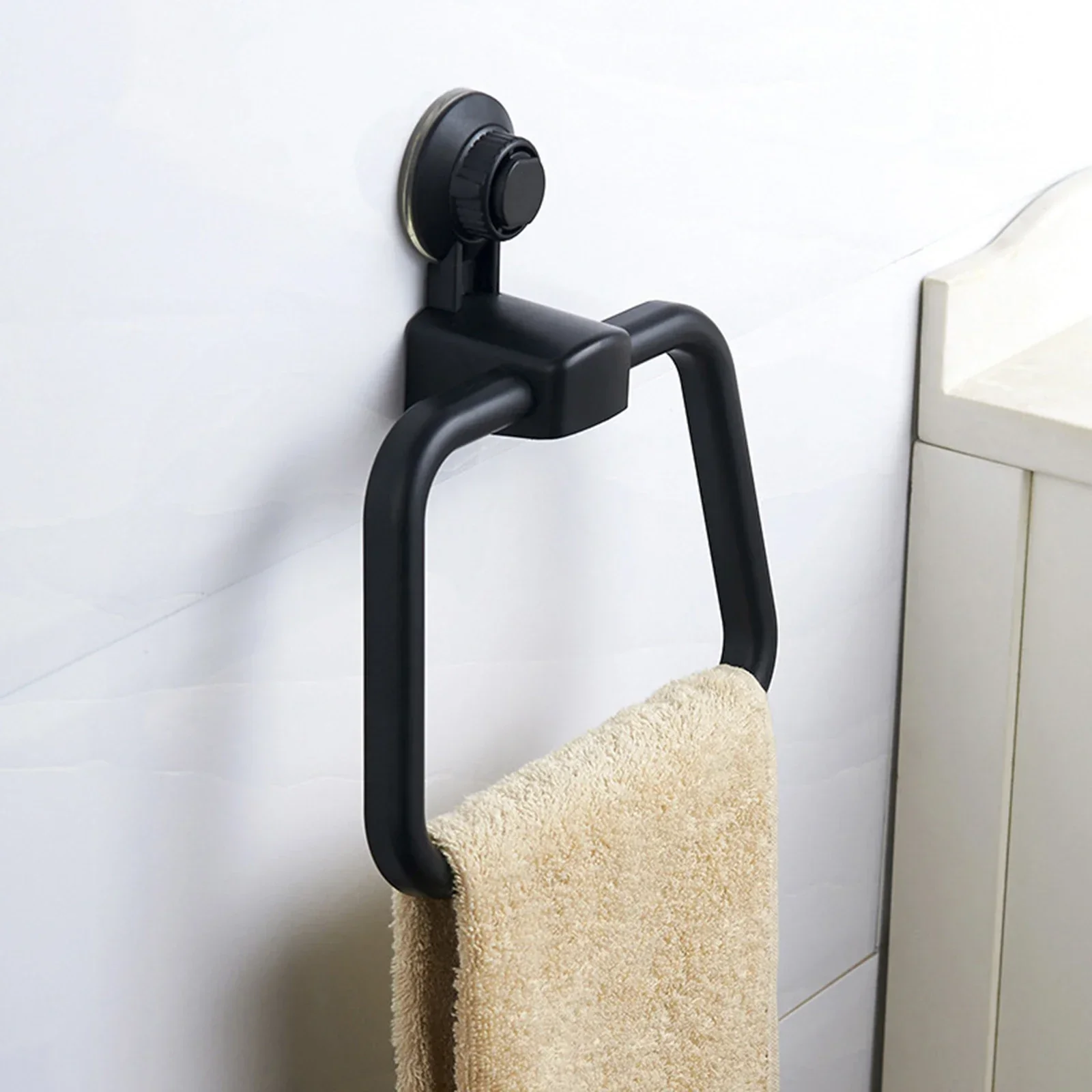 Bathroom Multifunctional Towel Bar Vacuum Suction Towel Ring Bathroom Free Punch Towel Ring Wholesale Free Punch Towel Ring