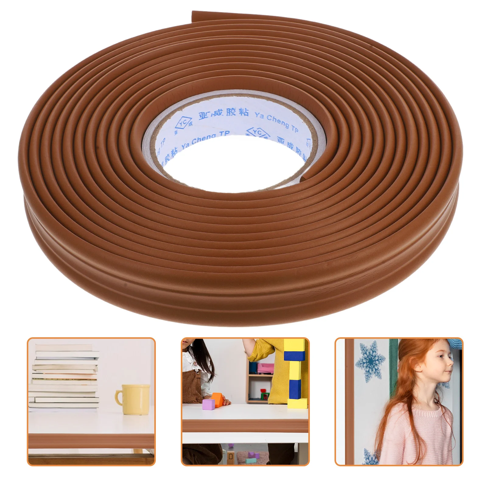 

2Pcs Peel Stick Flexible Wall Edge Strip Stickers Baseboard Trim Crown Molding Decorative Peel and Stick Molding