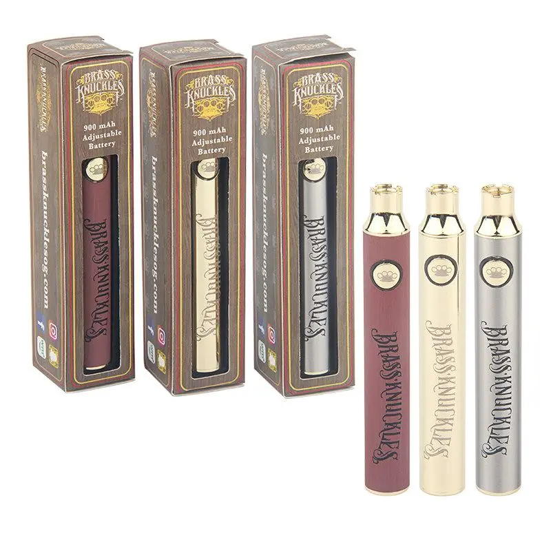 

Латунный картридж Knuckles, аккумулятор BK, 650 мАч, дерево, 900 мАч, золото, SS Preheat VV, аккумуляторы с переменным напряжением для всех 510 Dank Smart Cart