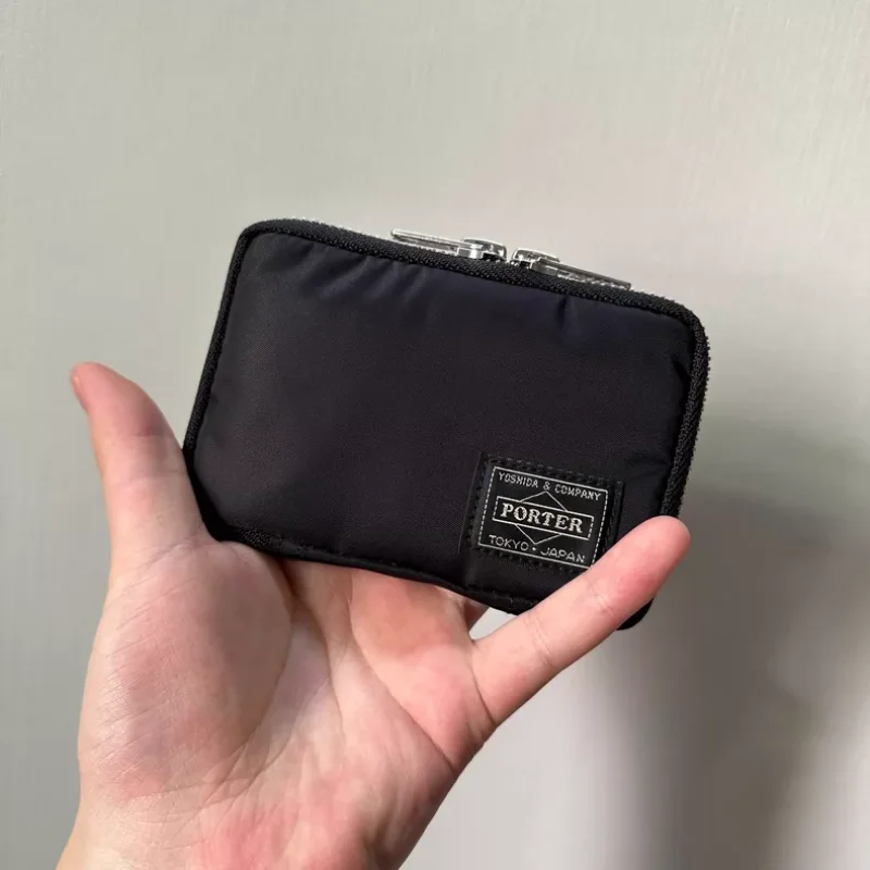 

Простая нейлоновая сумка для ключей Porter, водонепроницаемая, износостойкая, многофункциональная, легкая, с брелоком, для карт и монет, маленькая сумочка