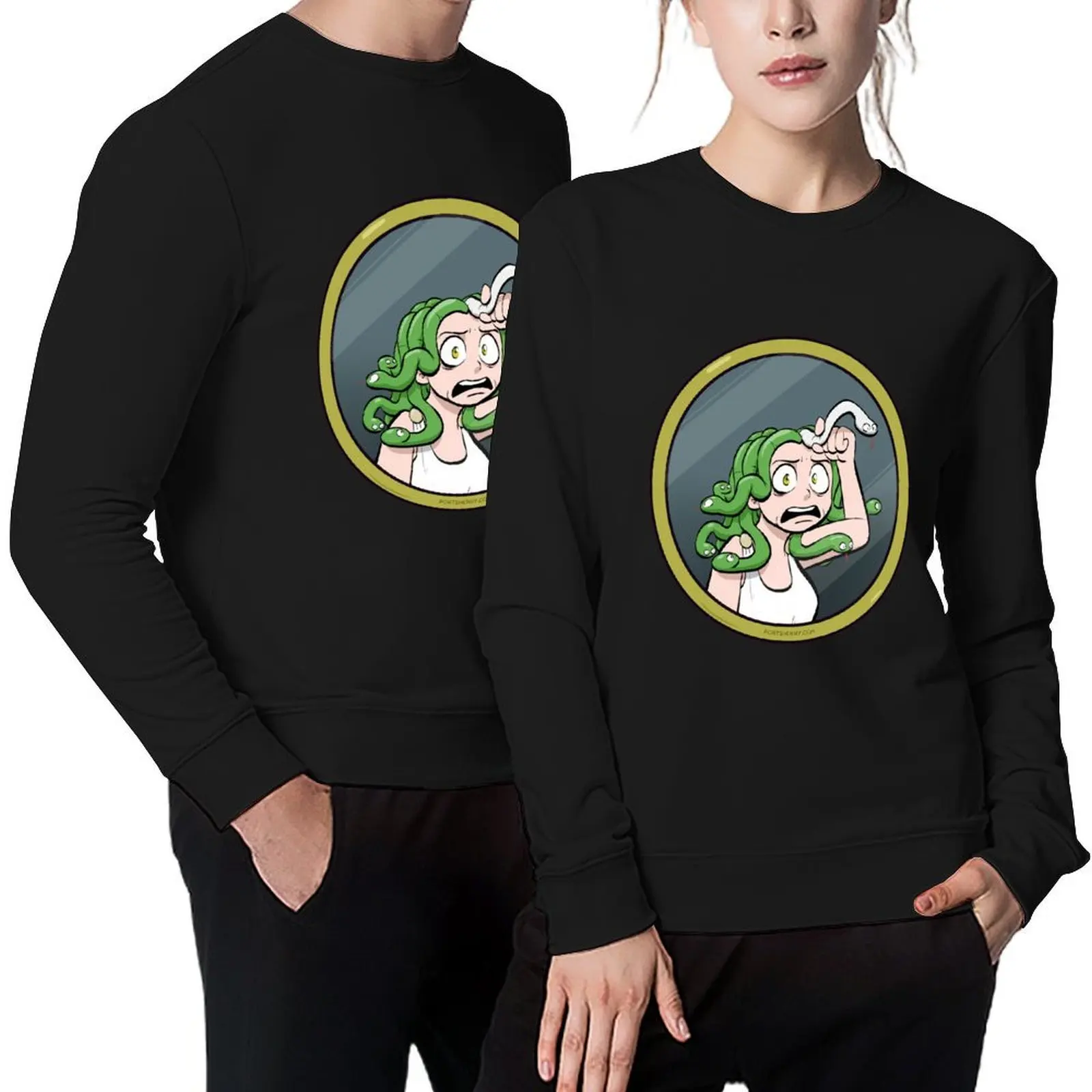 

Medusa is defeated by a mirror Pullover clothes for men anime clothes autumn clothes anime clothing new in hoodies & sweat-shirt