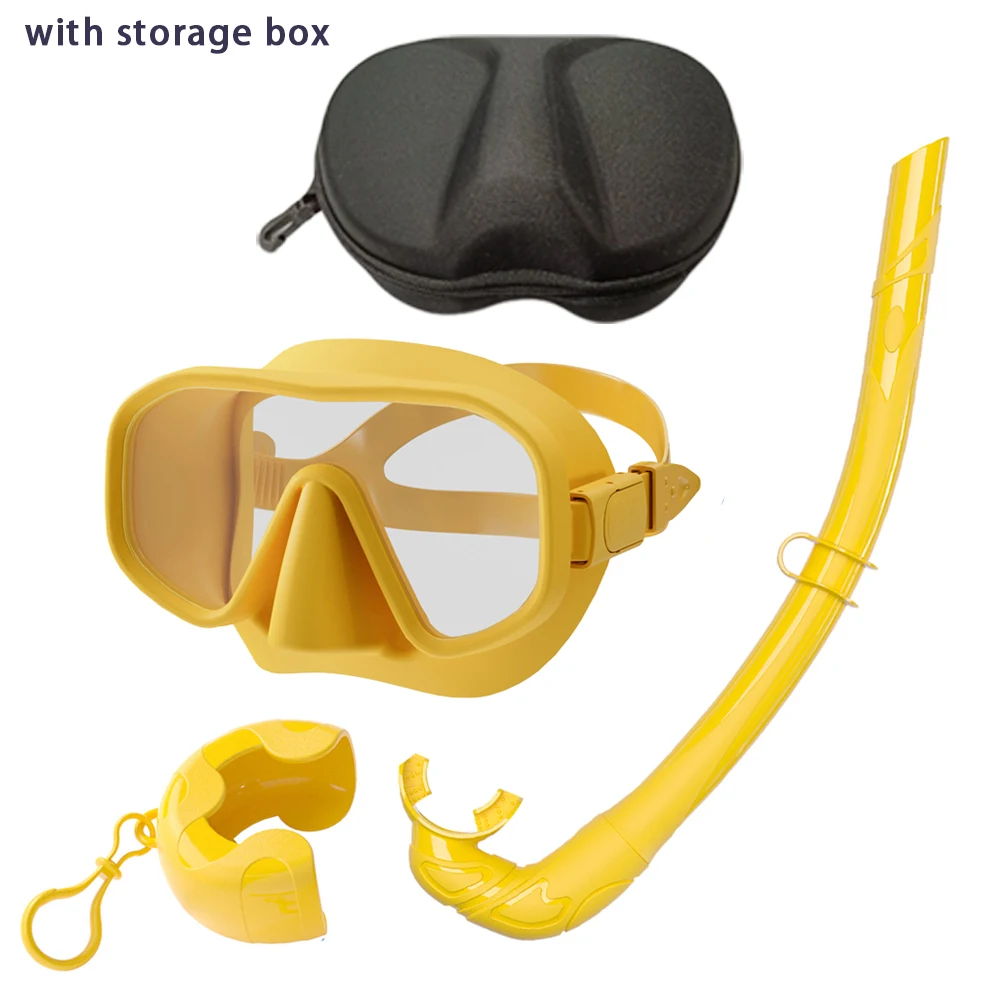 Professionelle Unterwasser-Tauchmaske, HD-Hartglas, für Erwachsene, verstellbar, zum Tauchen, Schnorcheln, Schwimmen, Tauchbrille + Aufbewahrungsbox – Detail 36