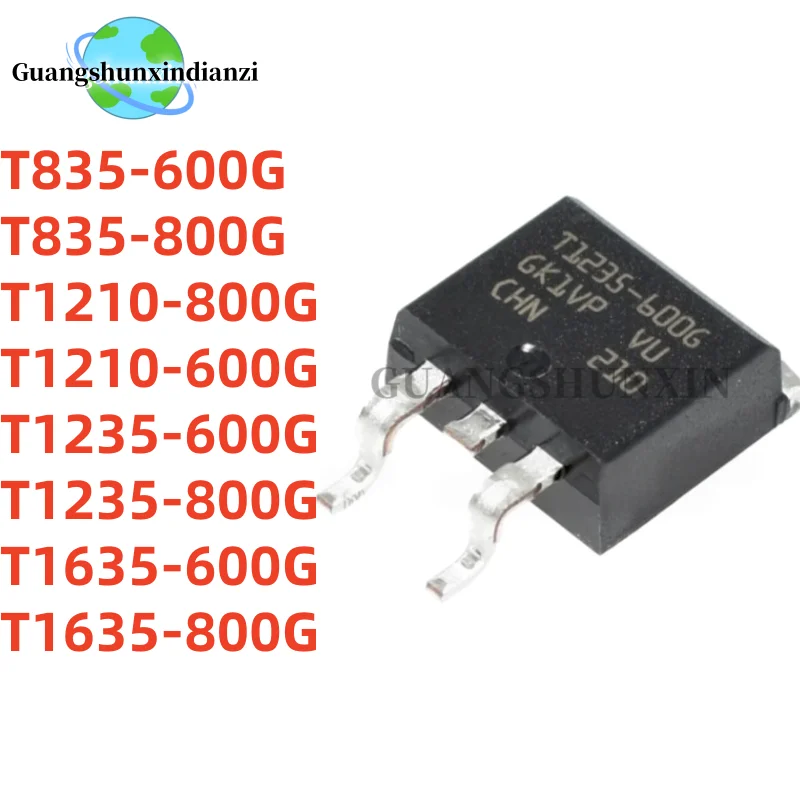 10Piece TO-263 T835-600G T835-800G T1210-800G T1210-600G T1235-600G T1235-800G T1635-600G T1635-800G T835 T1210 T1235 T1635