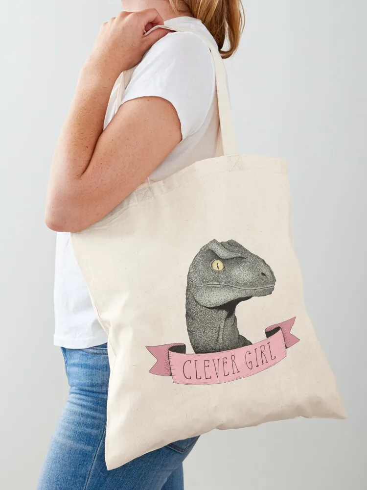 Clever Girl raptor dinosaur Tote Bag Women bags great bag shopping bags foldable Lady bag