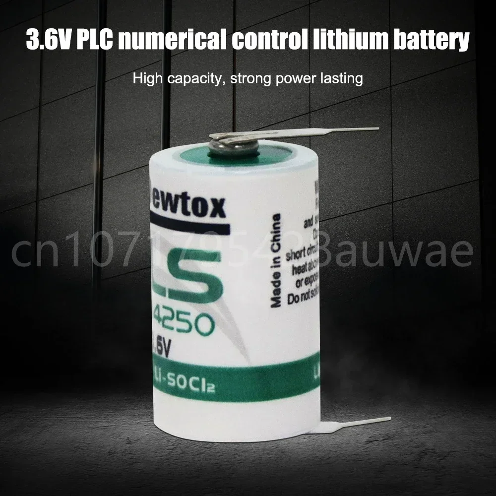 1 قطعة 3.6 فولت 1200 مللي أمبير LS14250 14250 بطارية ليثيوم أيون مع دبابيس ل PLC أدوات آلة التصنيع باستخدام الحاسب الآلي شاشة تعمل باللمس عداد المياه الغاز