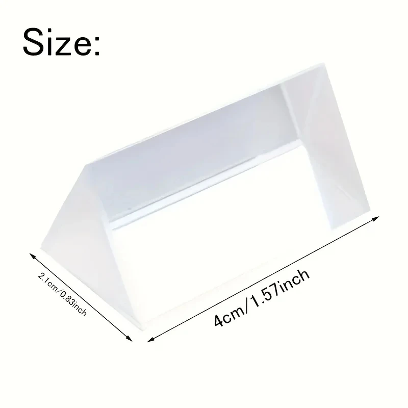 Educational Glass Prism - Spectral Reflection, Ideal Teaching and Photography Tool, Perfect Gift for Science Enthusiasts