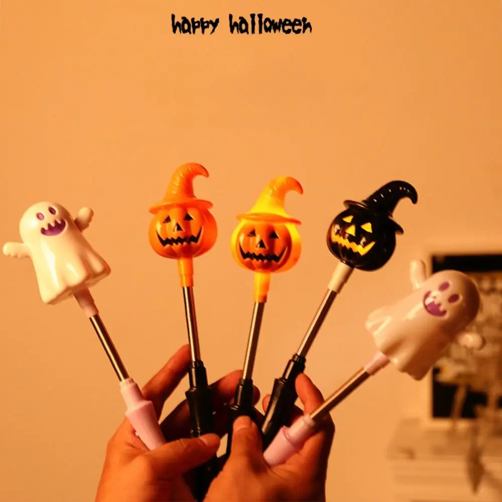 

Flashing Sticks Halloween Pumpkin Lantern LED Luminous Spring Glitter Stick Cosplay Cute Pumpkin Ghost Hand Lantern Adults Kids