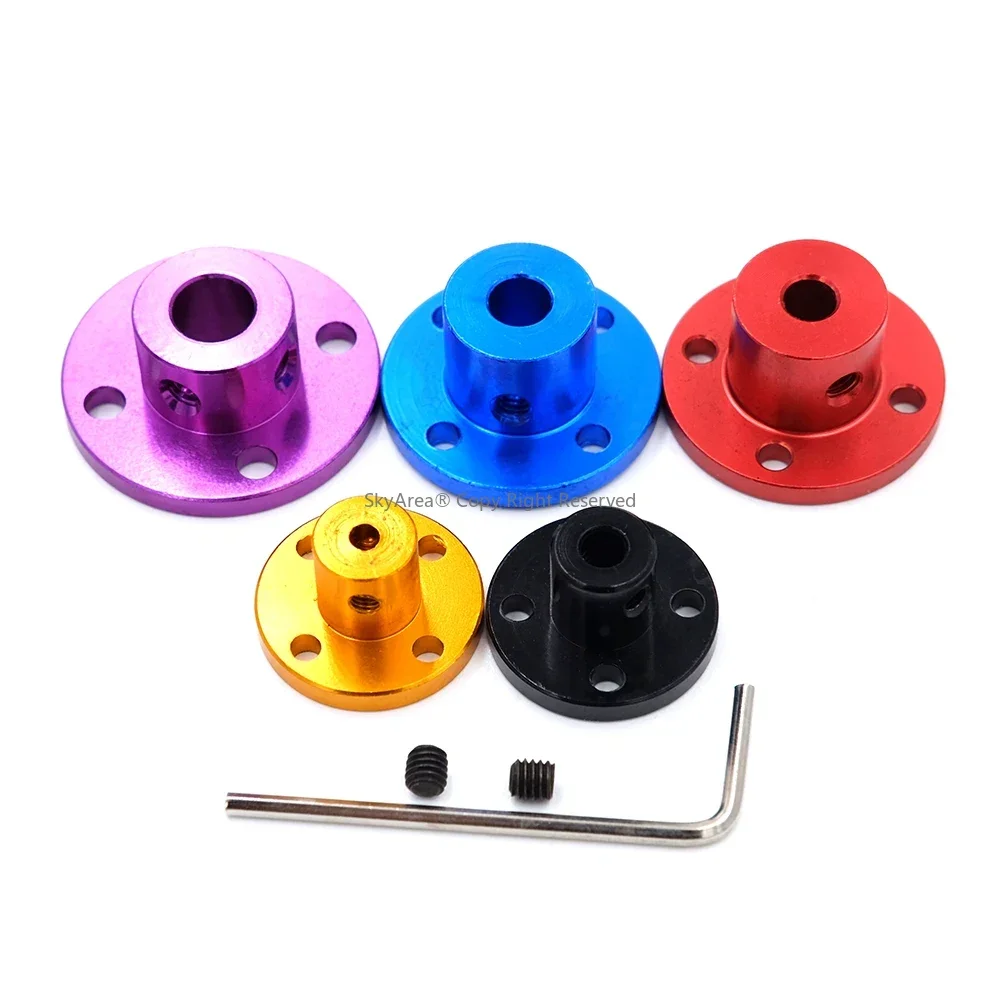 3mm/4mm/5mm/6mm/8mm Aluminum Alloy Rigid Flange Coupling Motor Guide Shaft Coupler Connector