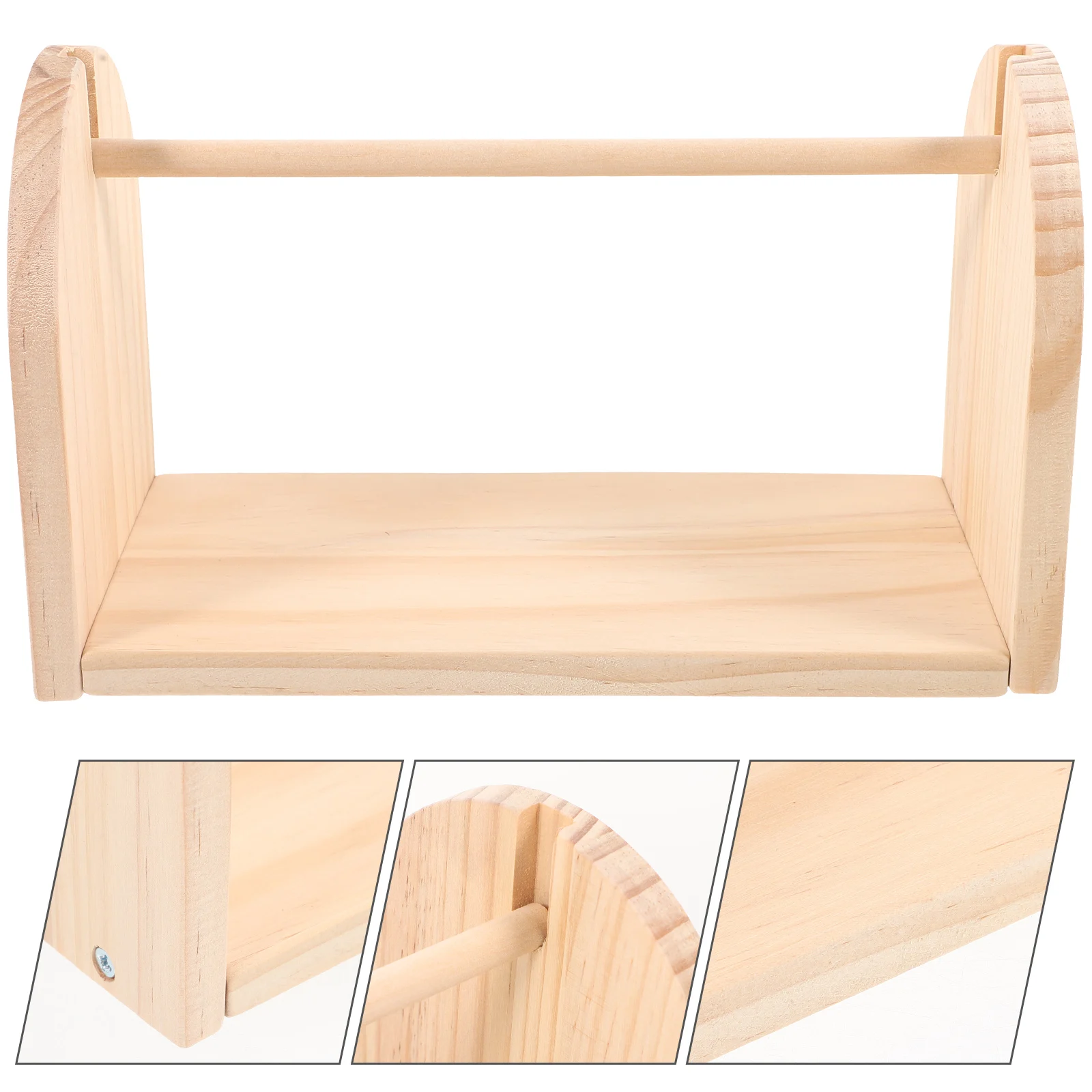 

Wood Spool Holder Manual Thread Winder Compact Size DIY Woven Yarn Winder Wire Organizer Rack Ribbon Spool Holder