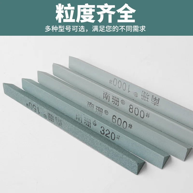 New 80-3000# Triangle Oil Stone Set Green Silicon Carbide Sand Rod Grinding Block Ceramic Jade Triangle Knife Sharpener Tool
