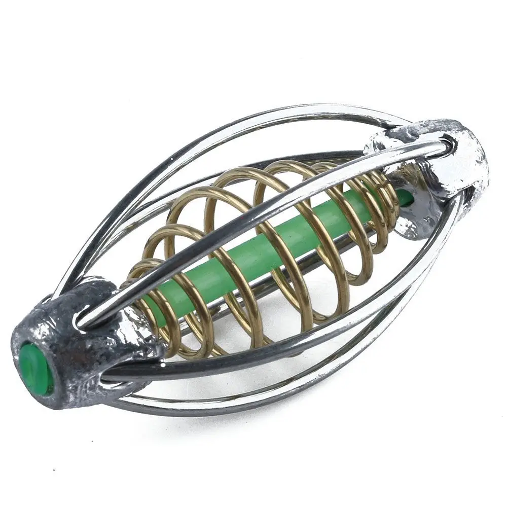 5cm/6cm/7cm 6 Wire Method Carp Fishing Feeder Swim Feeders with Lead Sinker Fishing Feeder Sinker