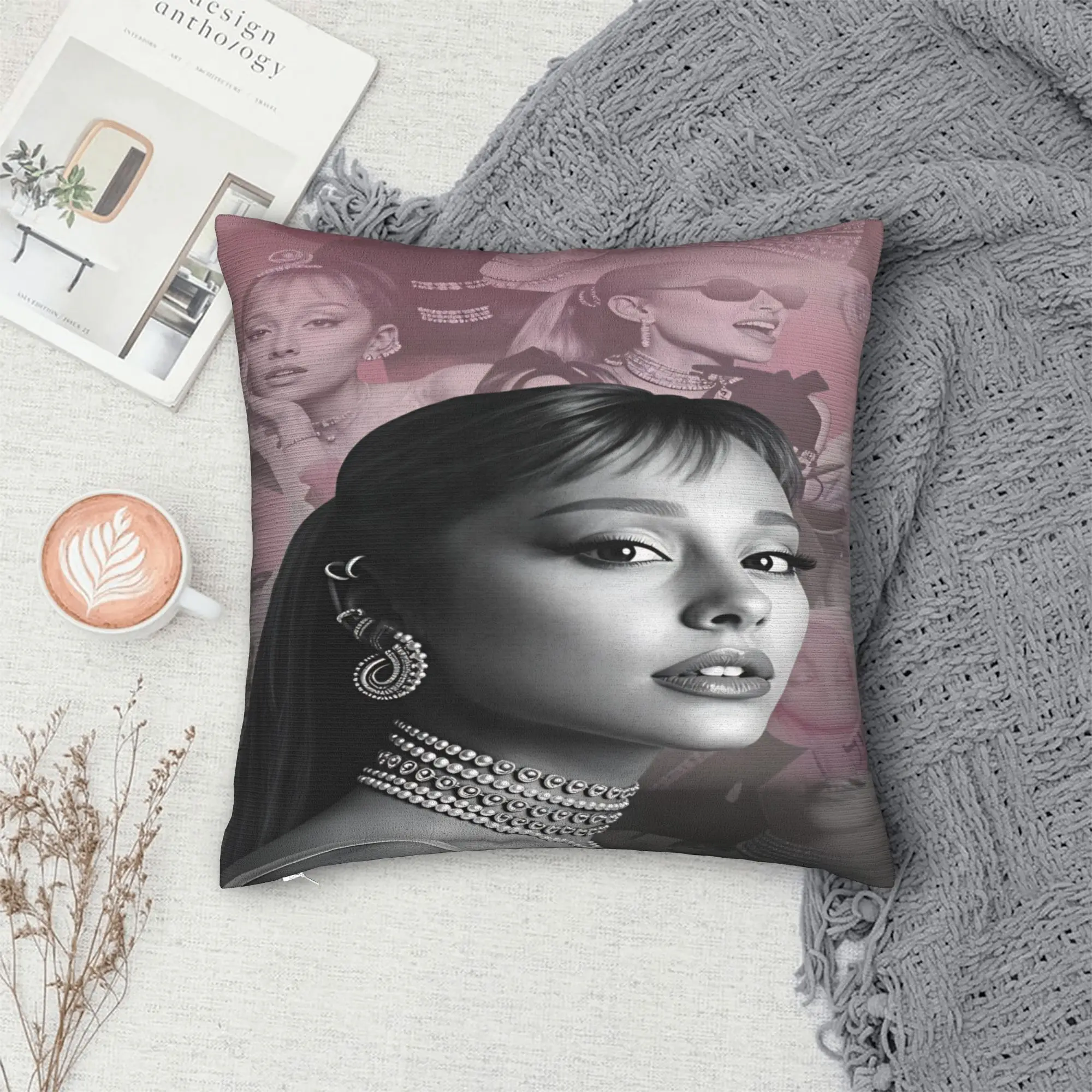 Arianas Grande  Pillow Cover  Custom Cushion Cover Vintage Pillow Case For Living Room Bed Chair