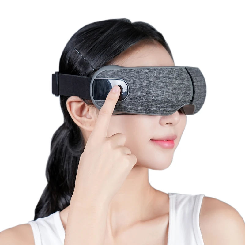

Vibrating Warm Heated Air Pressure Wireless Vibrative Eye Massager With Bluetooth Music Eye Massager