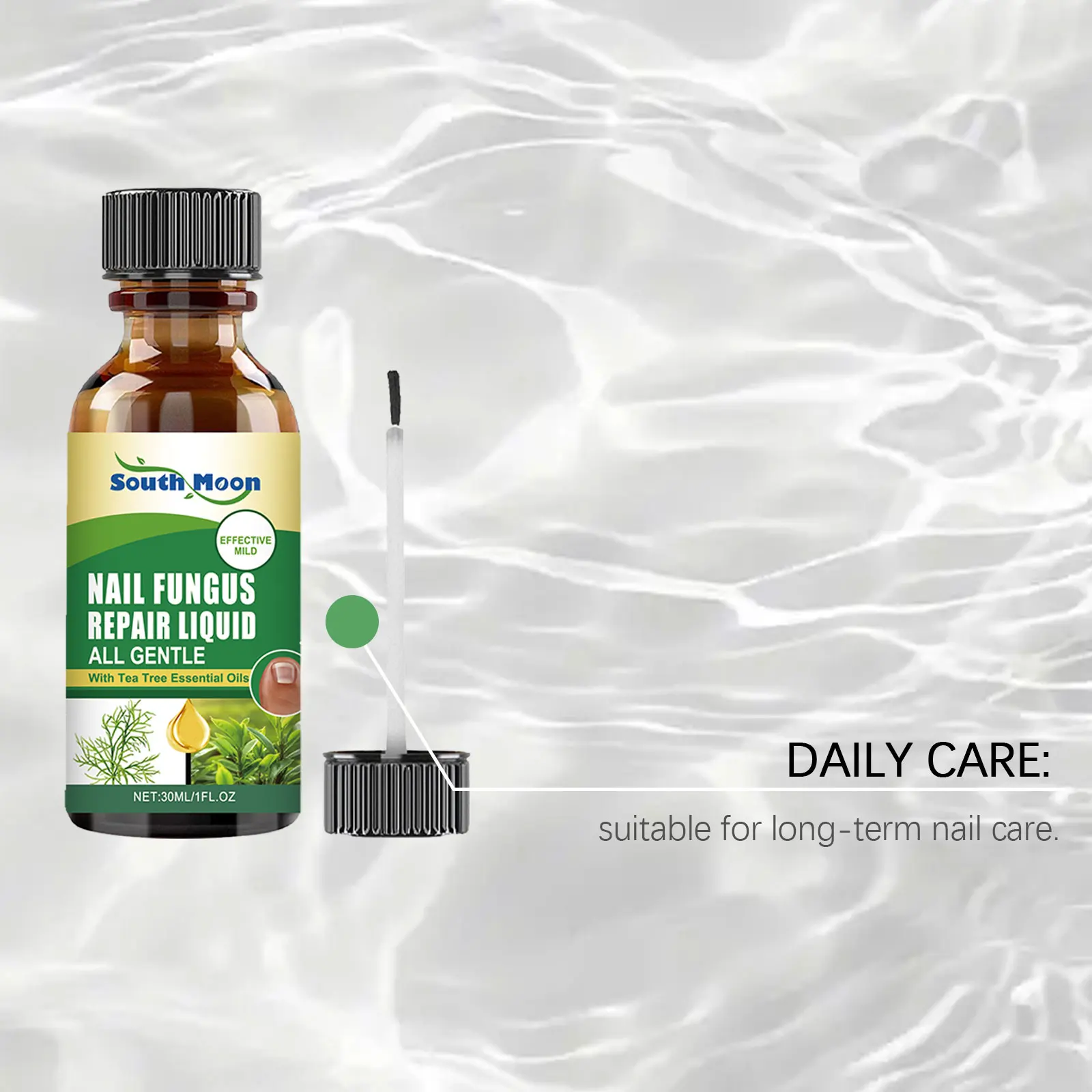 South Moon Nail Fungus Repair Liquid Gentle Damaged Nail Improving Nourishing Nail Liquid for Fingernail Toenail Restoration view 4