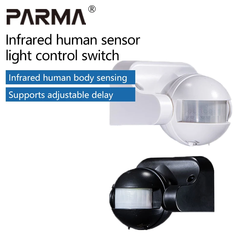 

Infrared human body sensor switch, household corridor delay adjustable controller, 220V intelligent sensor