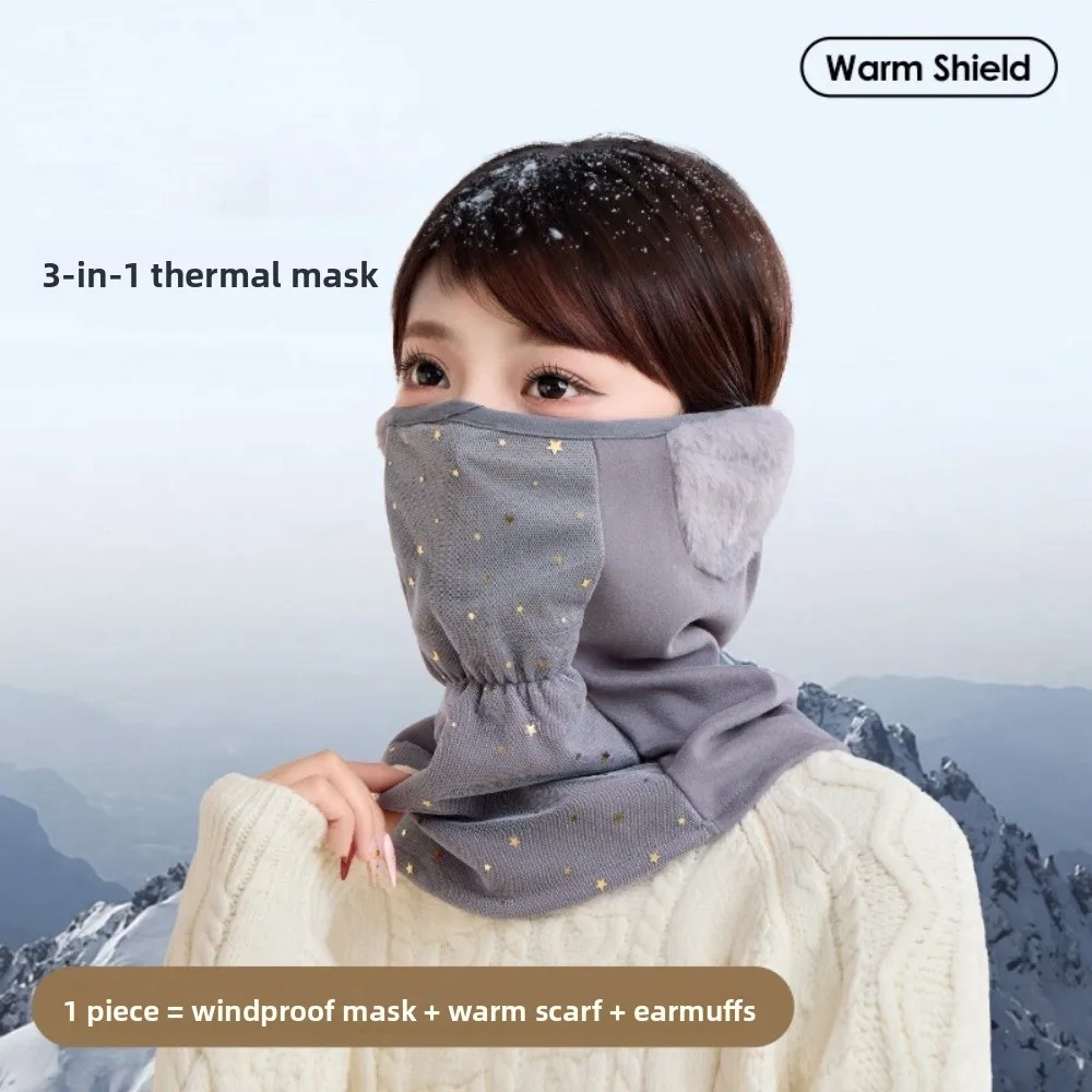 Новая дышащая маска для лица, ветрозащитная, холодостойкая, теплая маска для лица, теплые шарфы, нагрудник для женщин