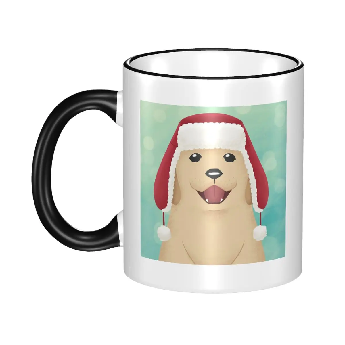 

Winter Golden Retriever Mug Funny Ceramic Coffee Cups Tea Mugs Milk Cup Drinkware Gifts for Woman Man