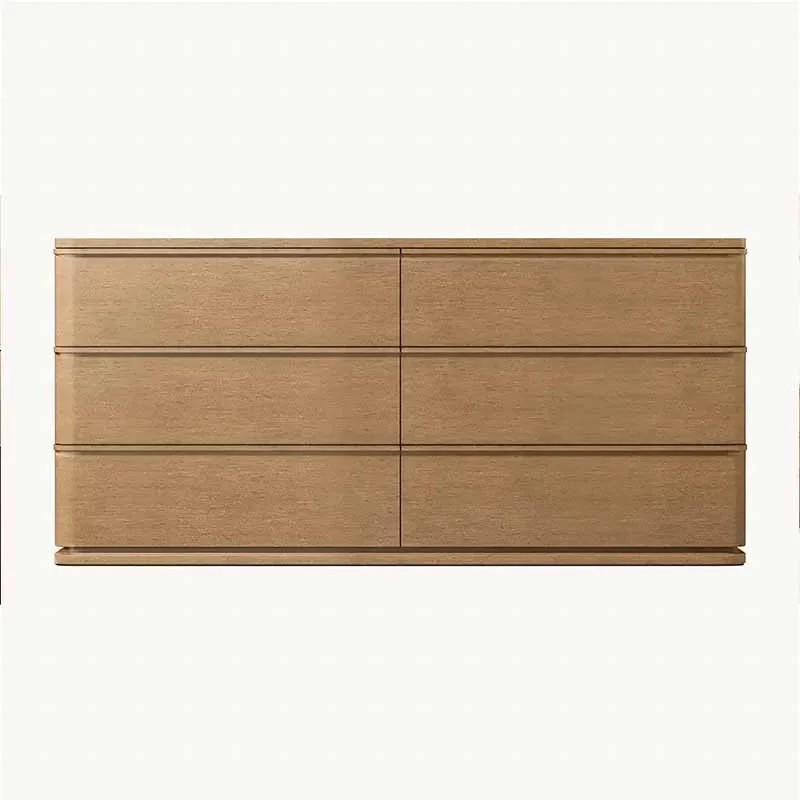 LIGNE 6 Drawer Solid Wood Dresser American Storage Wardrobe Bedroom Entrance Channel Makeup Dresser Living Room