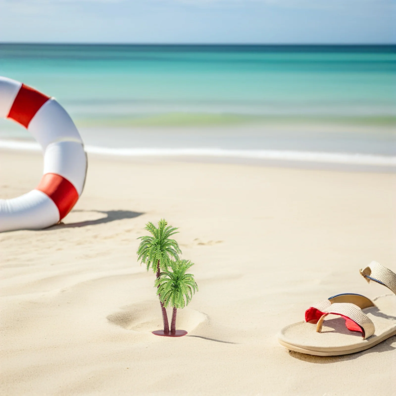 

10pcs Miniature Palm Tree Fake Coconut Plant For Fairy Garden Diorama Cupcake Topper Decor Artificial Tropical Plants