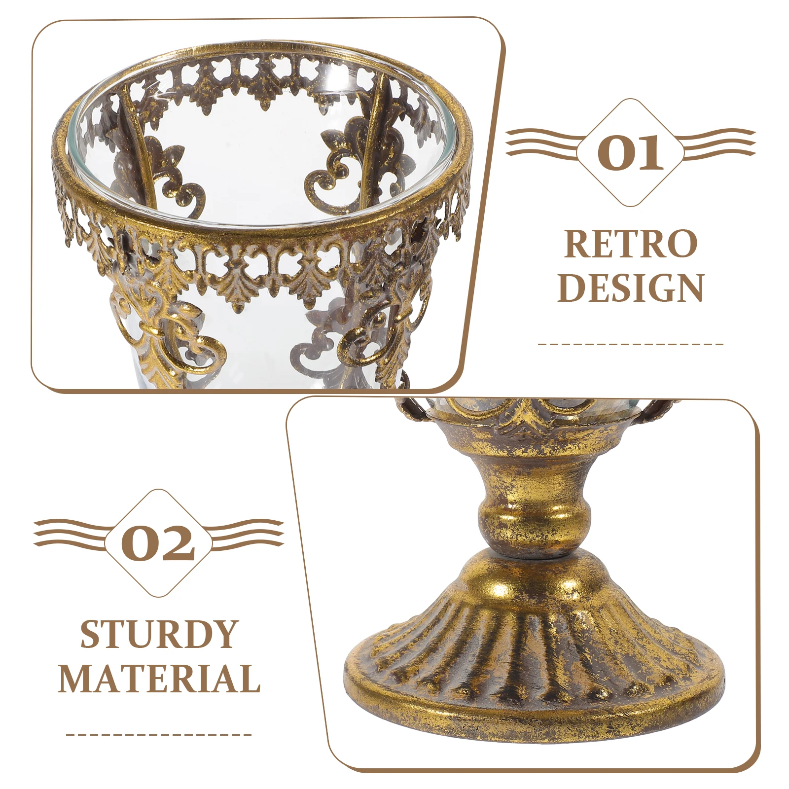 

Vintage Vase Retro Flower Pot for Home Decor Centerpiece Tabletop Desktop Dried Fresh Flowers Wedding Rustic Bathroom Planter