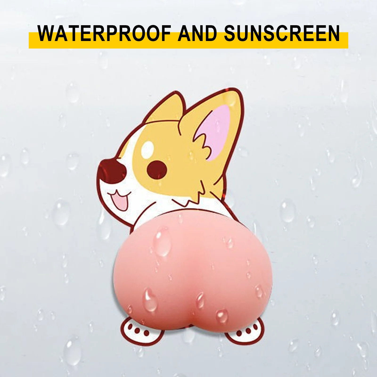 الكرتون لطيف بعقب باب السيارة المضادة للتصادم شريط مطاطي ملصق سيليكون سيارة الجانب مرآة الرؤية الخلفية الوفير ملصقات السيارات الديكور