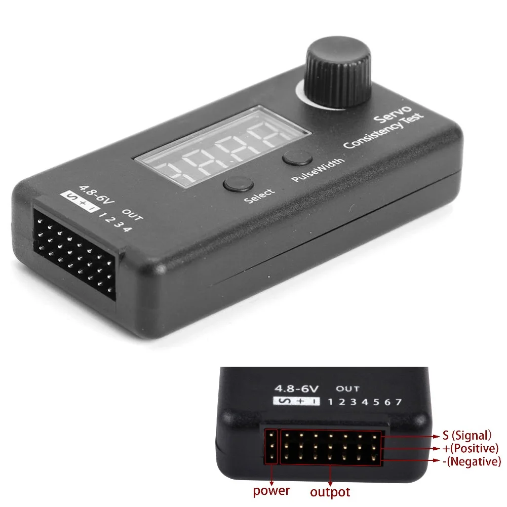 Digitaler Servotester / ESC-Konsistenztester Lenkgetriebemessung für FPV RC Hubschrauber Flugzeug Auto Servo Tester Tool