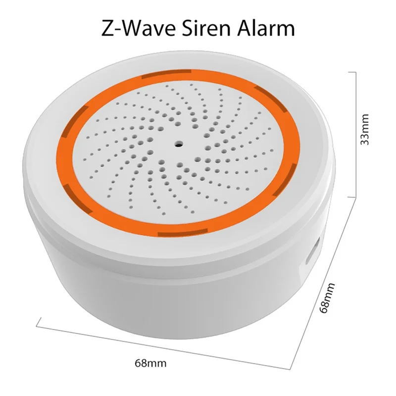 A72Z 1 PCS Tuya Zigbee 스마트 사운드 및 라이트 사이렌 센서 스마트 라이프 홈 보안 시스템 Tuya 게이트웨이 허브 Tuya 용 사이렌 알람
