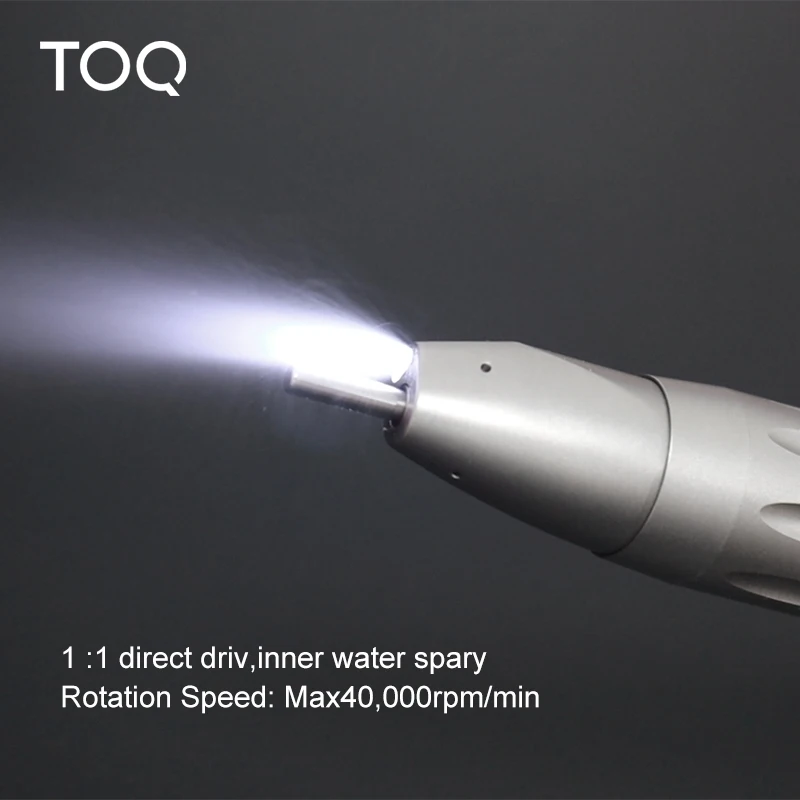 New Brushless LED micro motor With 1:1 straight Fiber Optic handpiece Dentist Low Speed Handpiece Kit