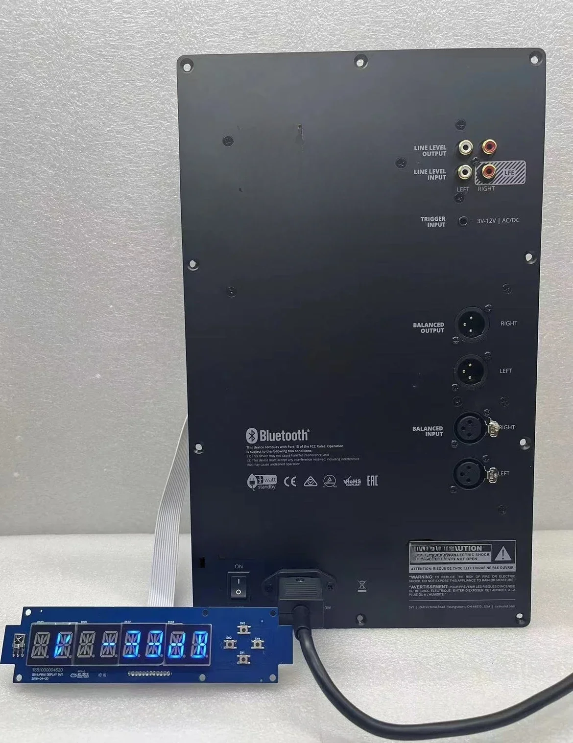 Fever High Power Home Theater Music Amplifier Board 1200W Rated Subwoofer Bluetooth App Control SVS--95% new