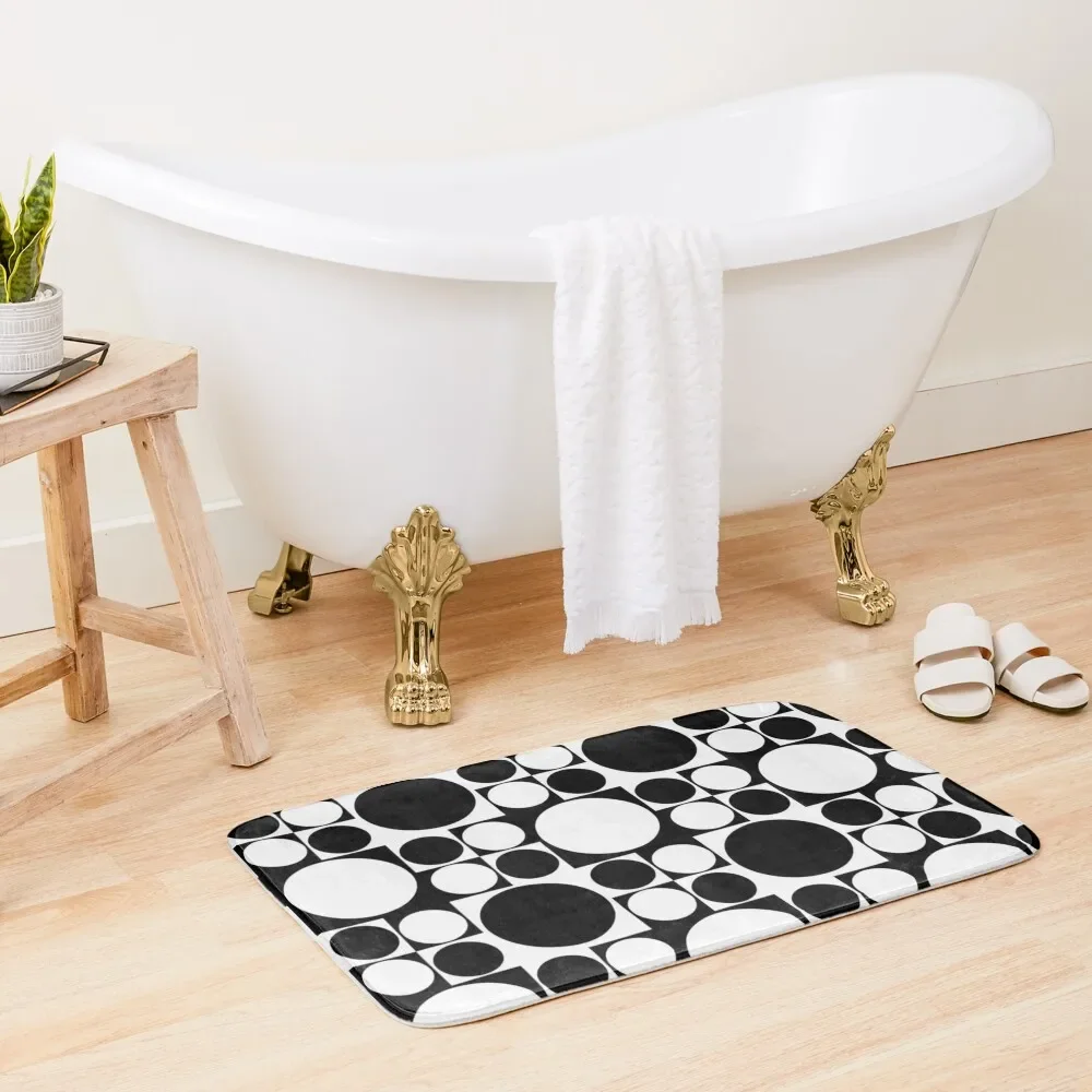 

Mod op art dress Bath Mat Bathroom Absorbent Quick Dry Bathroom Use Mat