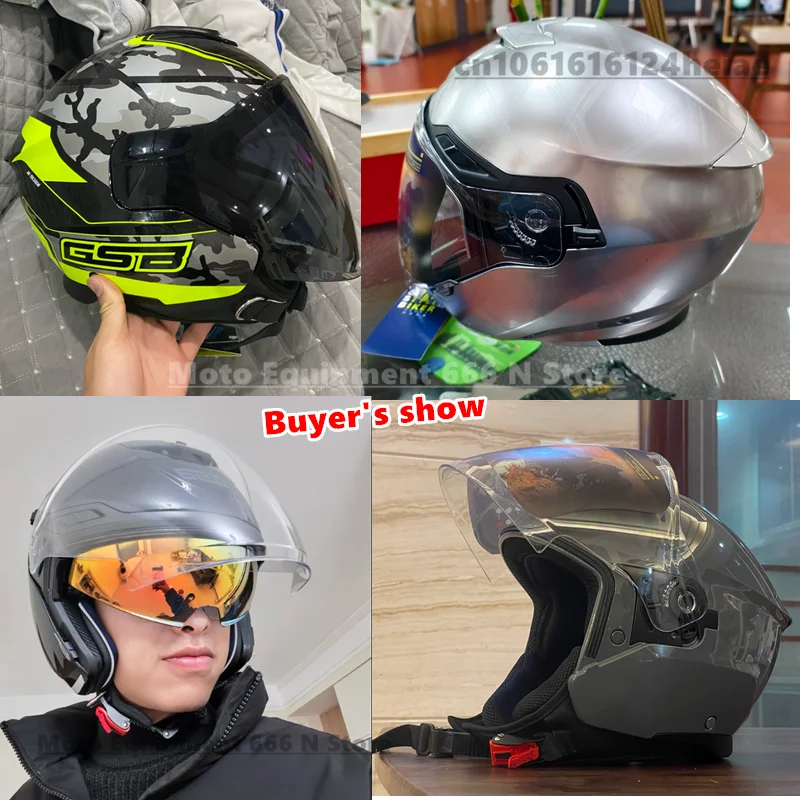 GSB G-268 Men\'s Motorcycle Half Helmet Summer motorbike helmet for women g268 casco moto DOT ECE Certification