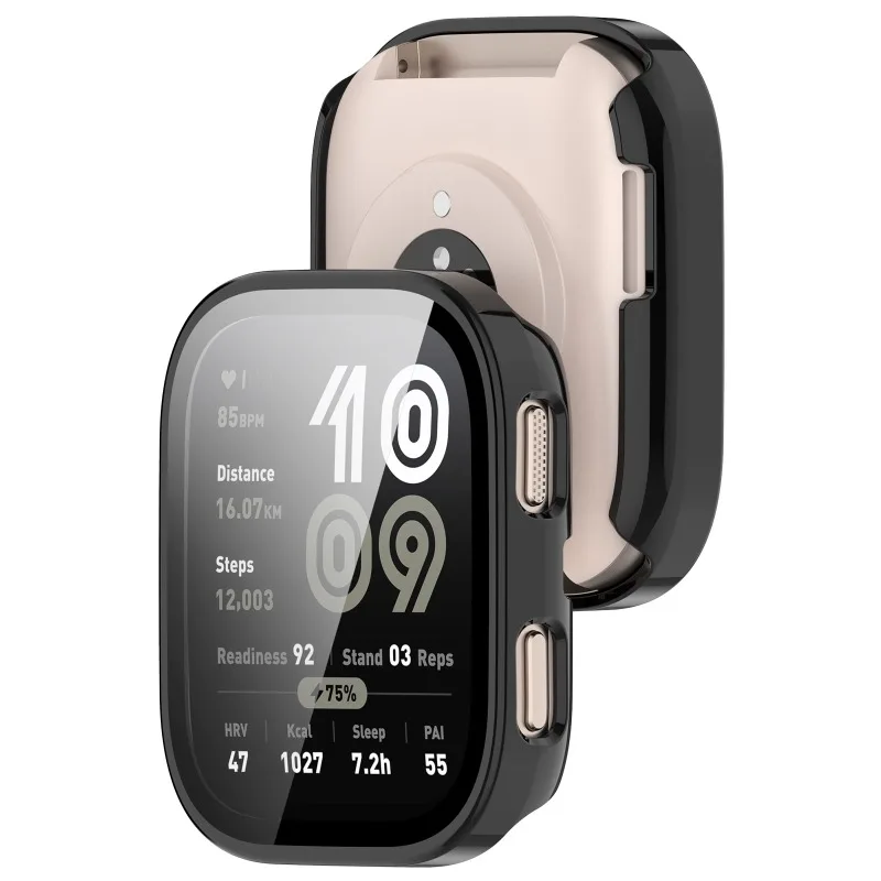 PC Case+Glass For Amazfit Bip 6 Anti-scratch Film Bumper Tempered Glass Screen Protector Cover for Amazfit Bip6 Accessories