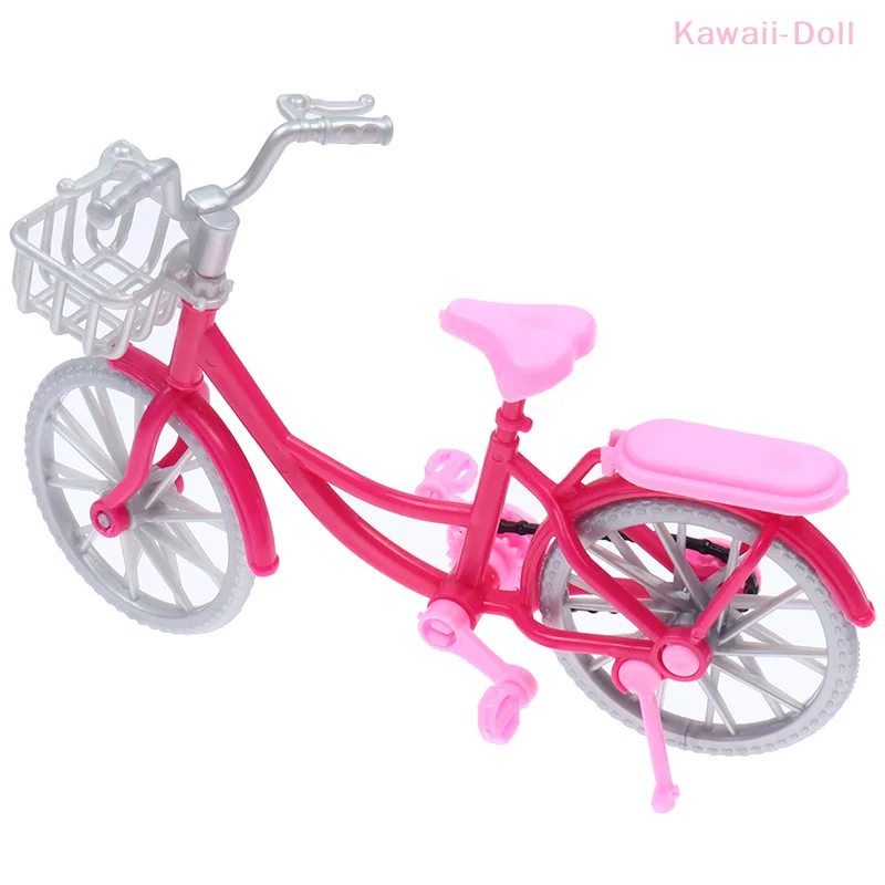 1Pcs Plastic Random Single Bicycle Dollhouse Outdoor Sports Toy Photo Decoration For 30cm Doll Toys