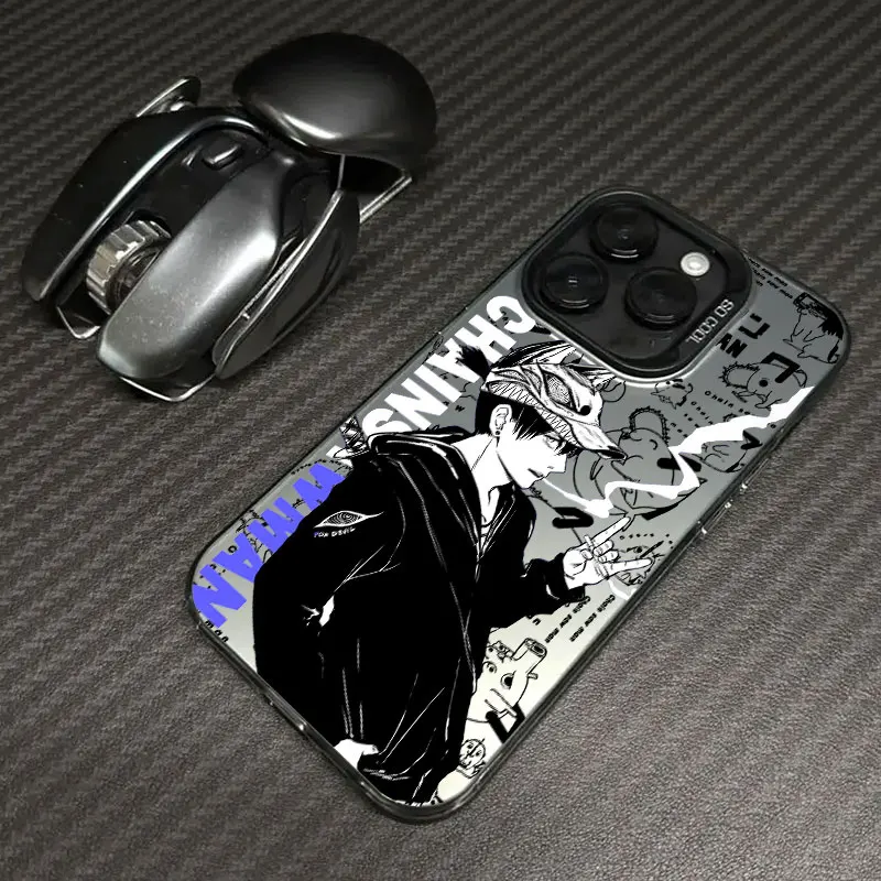 Anime japonês motosserra homem coque para apple iphone 17 ar 16e 16 14 15 13 11 pro max plus 12 17 pro caso à prova de choque capa do telefone