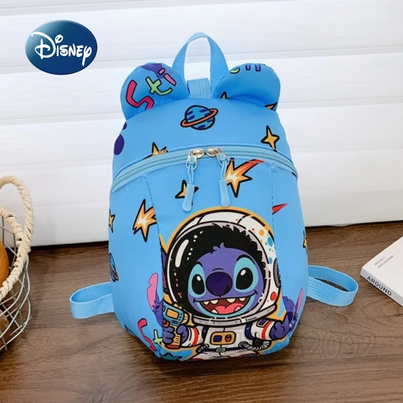 

Disney Stitch New Kindergarten School Bag Cartoon School Bag for Boys and Girls Anti-lost Toddler Backpack Light and Fashionable