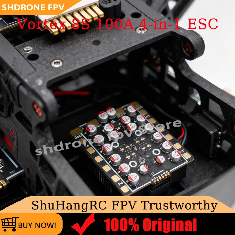 

ShuhangRC FPV Vortex 8S 100A 4-in-1 ESC BLS Bluejay Firmware 3-8S DShot MultiShot OneShot for FPV Racing Drone Aero Model