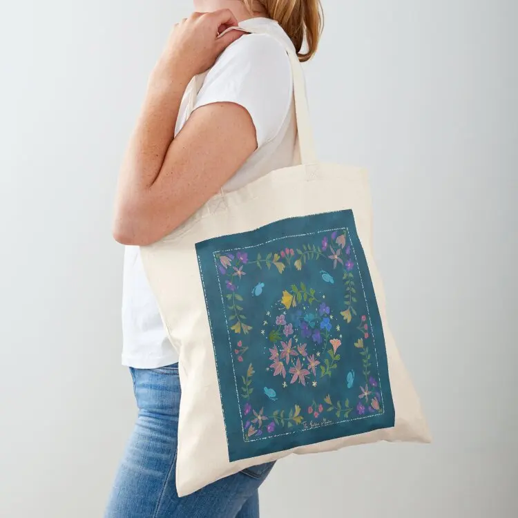 

Cozy fall wildflowers Tote Bag shopping bags foldable Lady bag shopper bags for women tote bag women