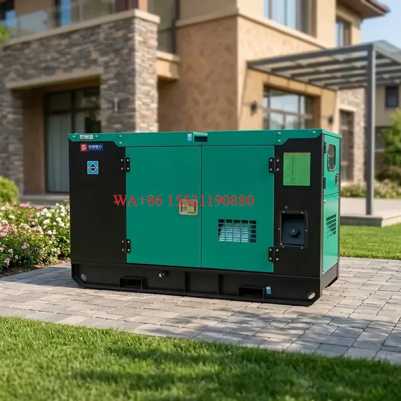 WMWMNU for Yumei 15-30KW Silent Diesel Generator Water Cooled 24V DC Electric Start 50Hz 220V 99% Efficiency Smart Module