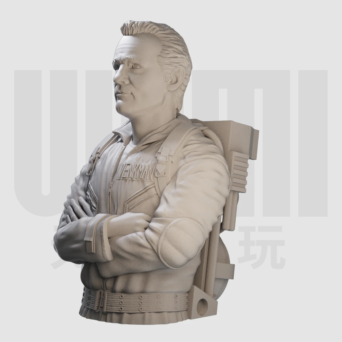 1/10 Venkman bust resin white model GK figure model