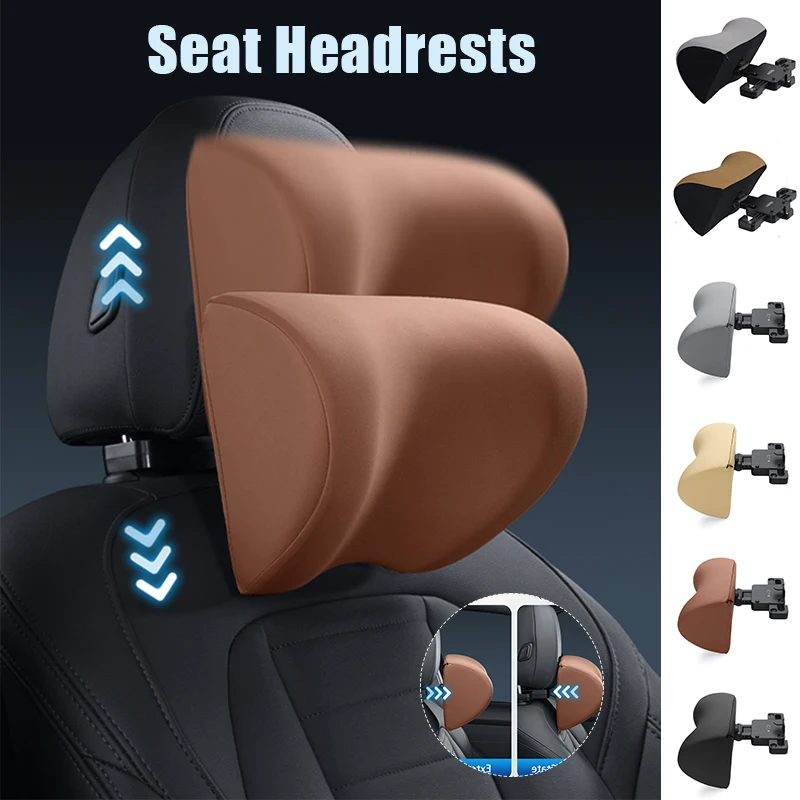 

Multifunctional Car Seat Headrest Mechanically Adjustable Memory Foam Auto Neck Pillow Comfort Rest Relieve Pain Head Cushion