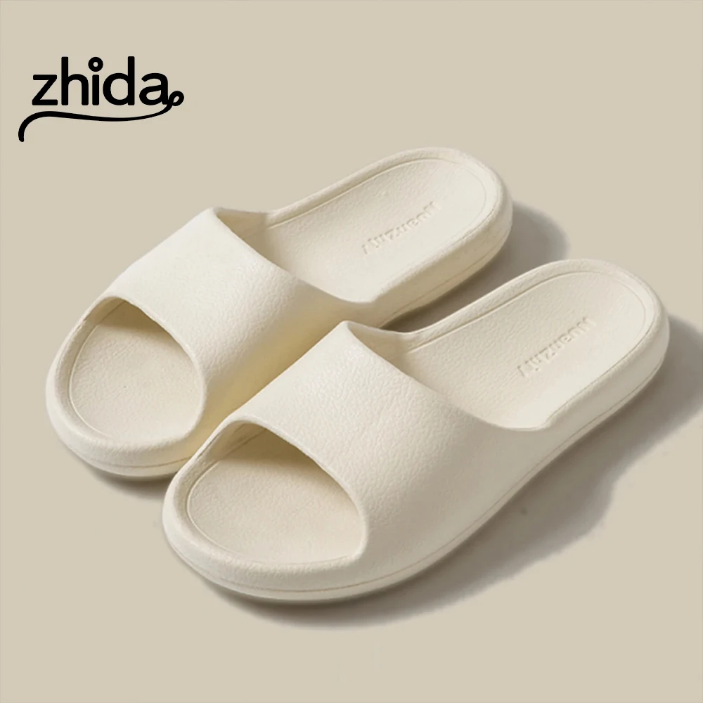 

ZHIDA Fashion Women Slippers Summer Flat Lightweight EVA Sandals Bathroom Slipper Non-Slip Soft Sole Shower Slippers Couple Shoe