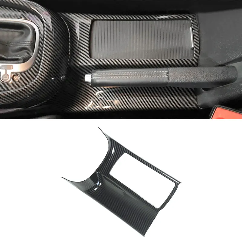 

For VW Golf 6 MK6 2008-2012 ABS Carbon Fiber Texture Car Interior Console Water Cup Holder Panel Cover Frame Protective Trim