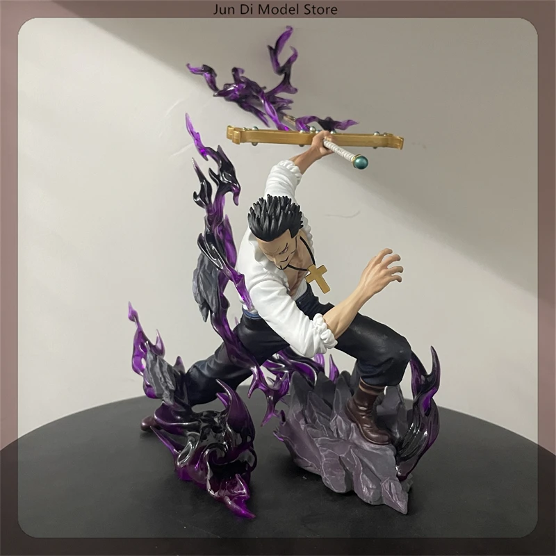 35cm One Piece Th Dracule Mihawk Combat Posture Anime Figure Figures Models Gk Statue Models Boys Collectible Ornament Doll Toys