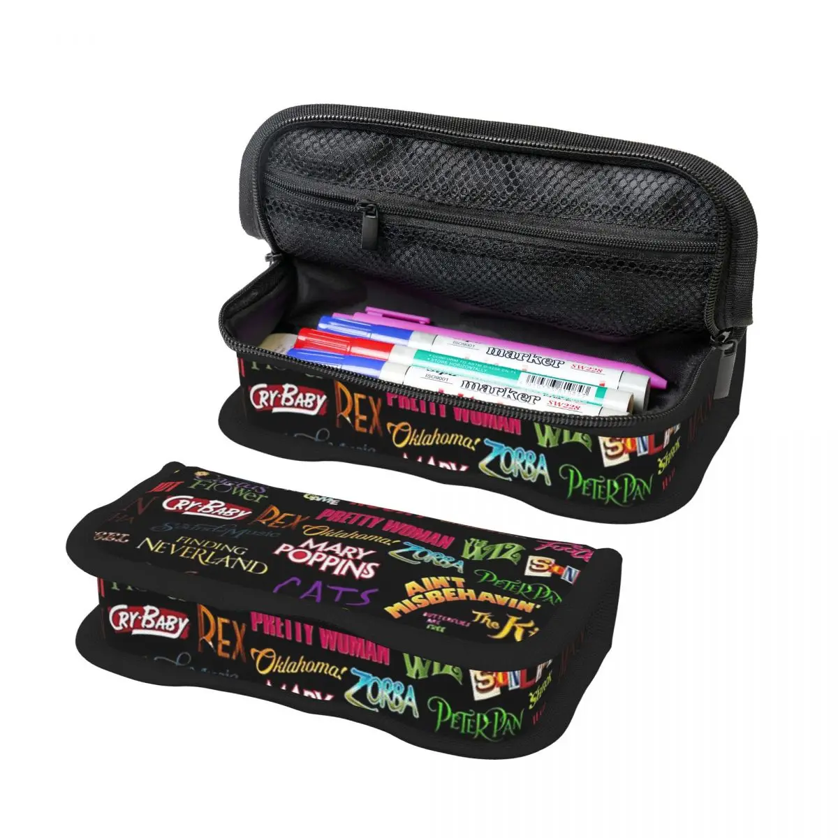 Broadway Musicals Federmäppchen für Jungen und Mädchen, Geschenke, Stiftbox, Bleistiftbeutel, Schreibwaren, Stifthalter, Tasche