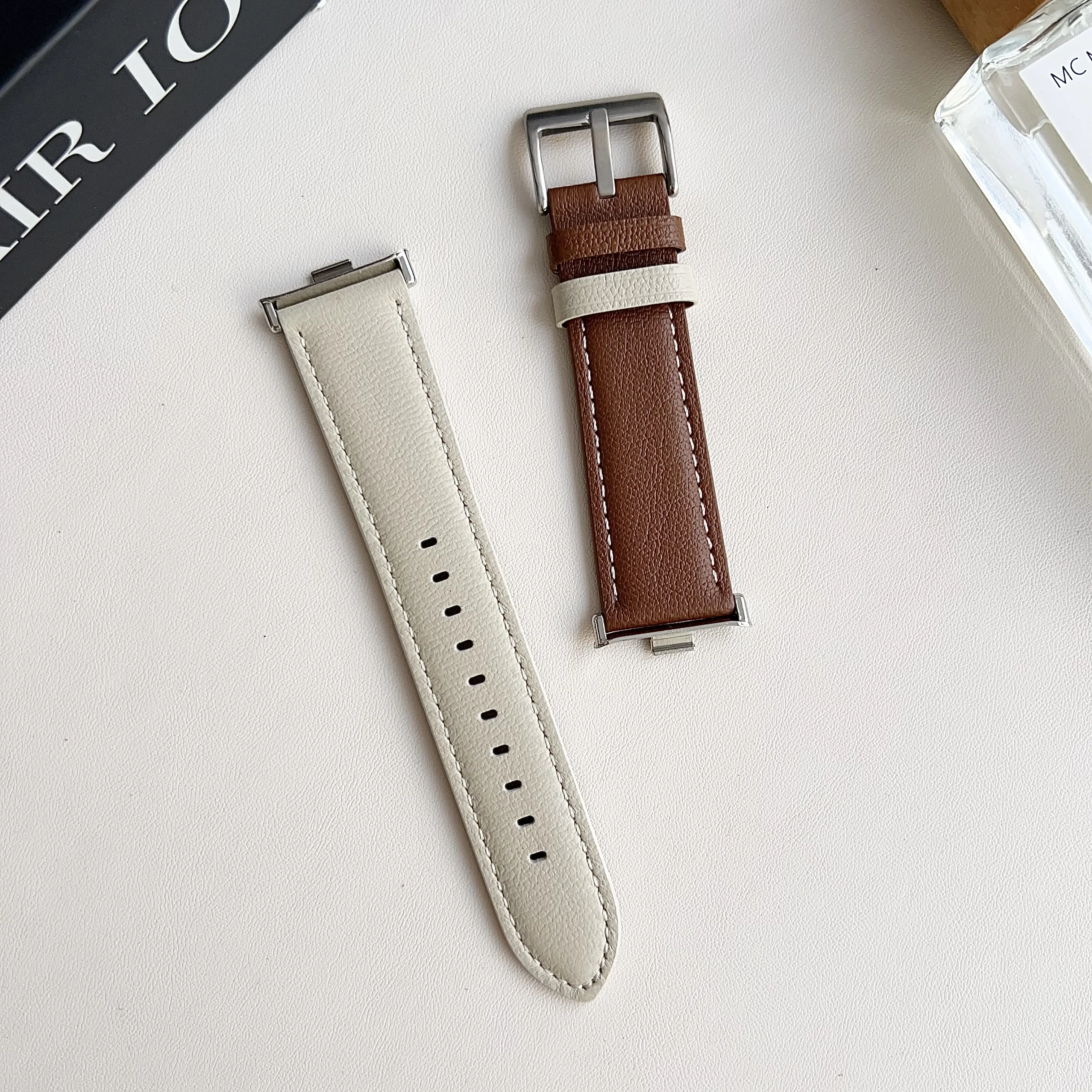 Lamb strap leather color matching strap watchband strap For Redmi watch4 For xiaomi band8 pro