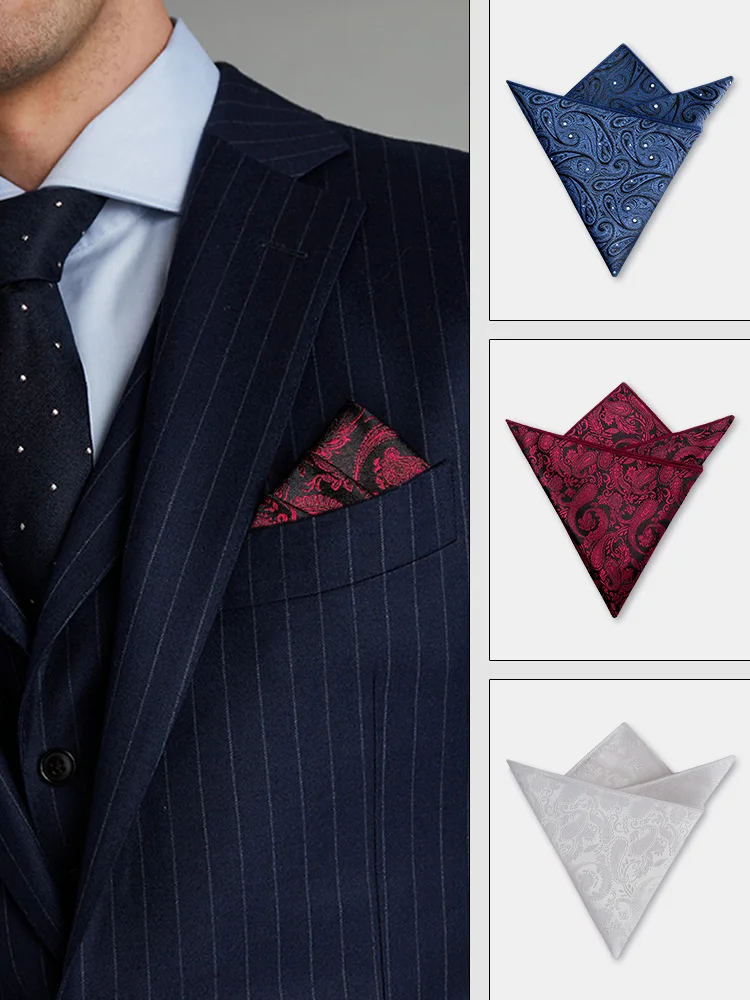 silk-pocket-square-towel-for-men's-suit-formal-wedding-decorative-handkerchief-business-style-color-woven-texture-gift-box